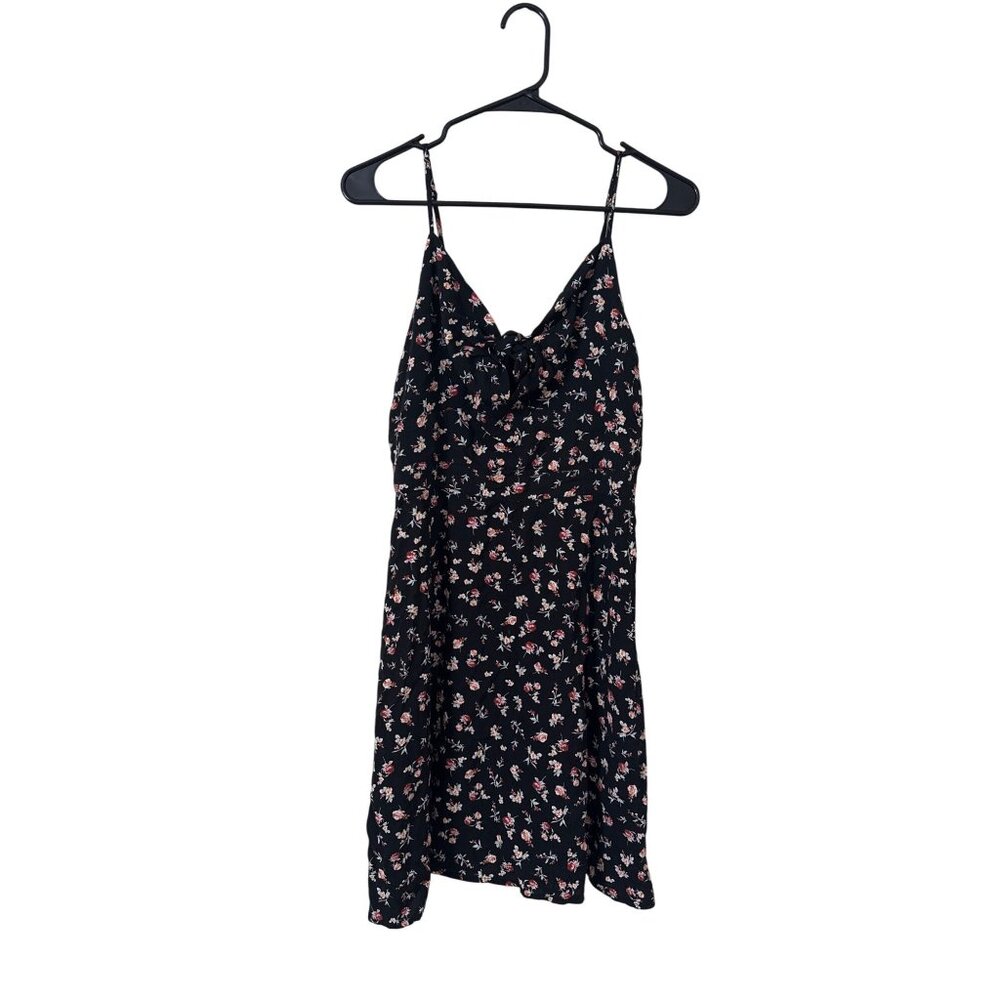 Mossimo Women's‎ Strappy Midi Floral Fairy Dress Size M Black Feminine Summer